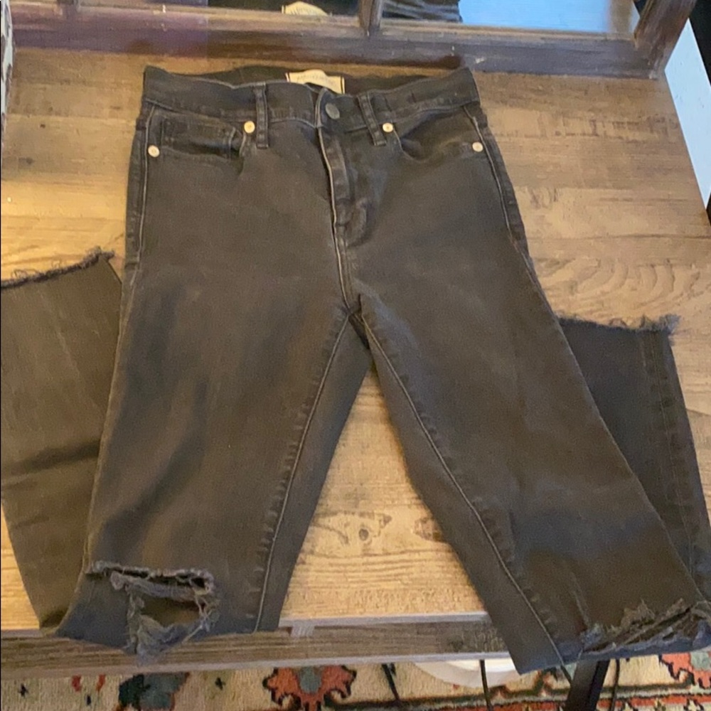 Madewell High Riser Skinny Black 26